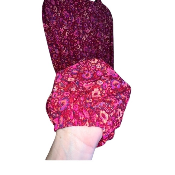 Anthropologie Cottagecore Boho Tierd Floral Dainty Long Sleeve Tunic Dress - Picture 5 of 8